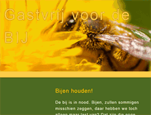 Tablet Screenshot of gastvrijvoordebij.nl